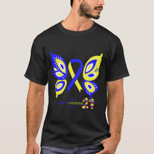 Schmetterlingswelt-Welt-Down-Syndrom-Bewusstseinst T-Shirt