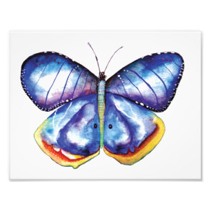 Schmetterlingwatercolor-Kunst-Foto-Papier (Satin) Fotodruck
