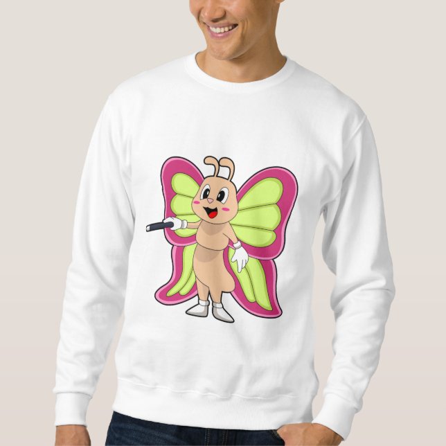 Schmetterlingzauberstab Sweatshirt (Vorderseite)