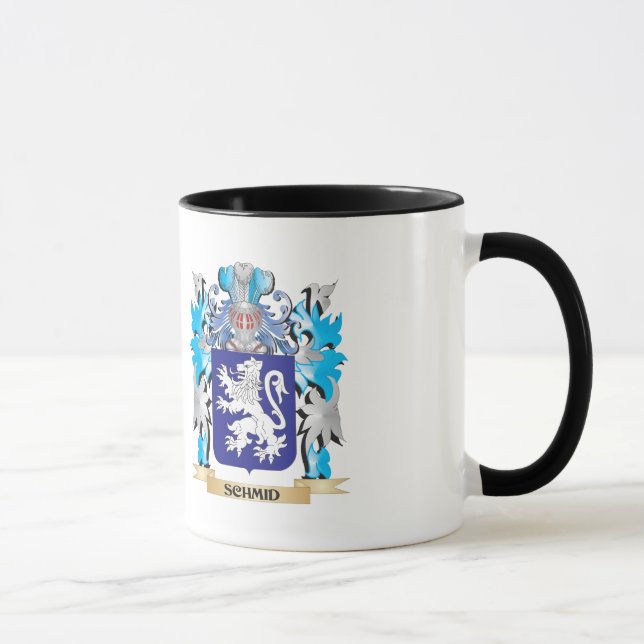 Schmid Wappen - Familienwappen Tasse (Rechts)