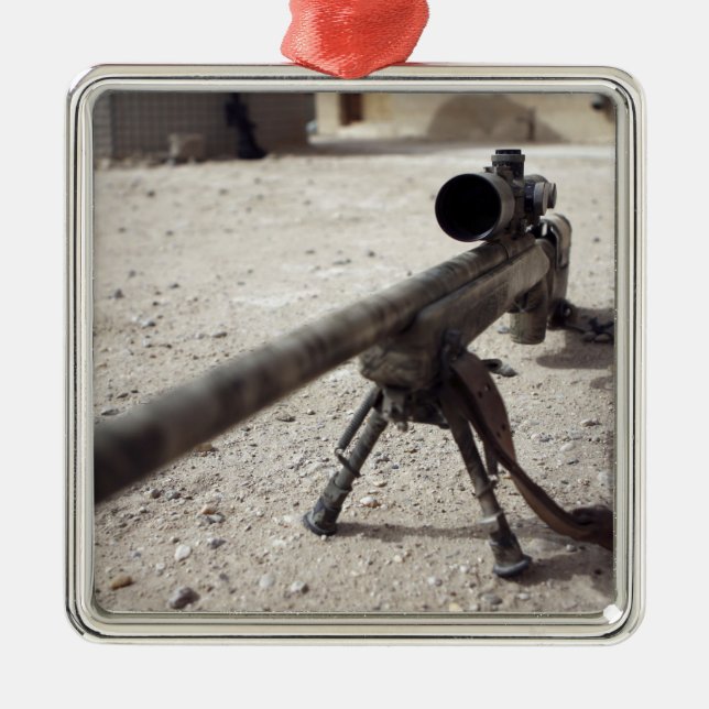 Schmidt & Bender M-854155 DS Silbernes Ornament (Vorne)