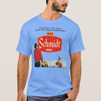 Schmidt Bier Retro nicht mehr existierendes Cowboy T-Shirt