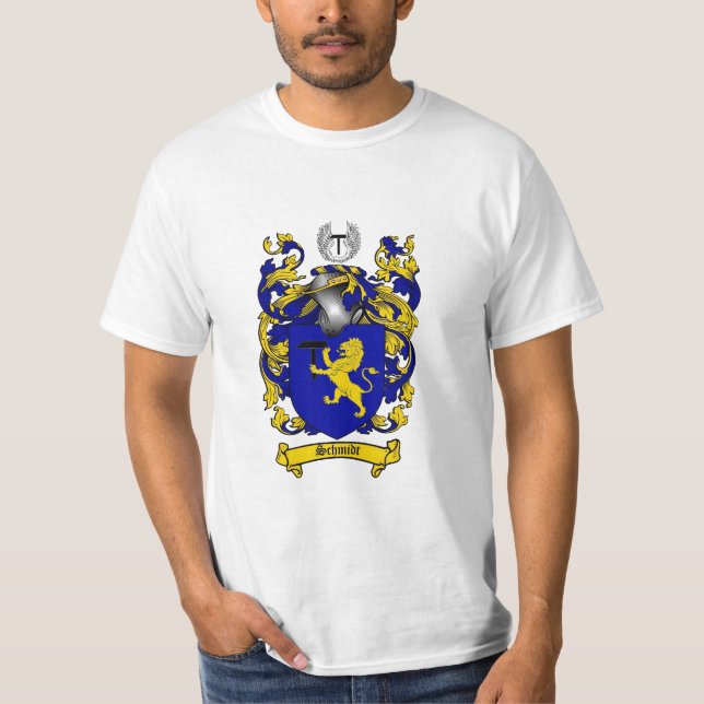 Schmidt-Familienwappen - Schmidt-Wappen T-Shirt (Vorderseite)