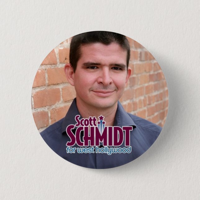 Schmidt für Westhollywood-Foto-Knopf Button (Vorderseite)