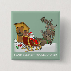 Schmidt-Haus-lustiger Weihnachtsknopf Button