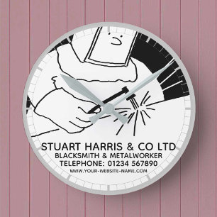 Schmied & Metallbauer Runde Wanduhr