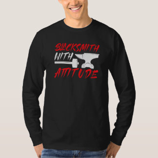 Schmied mit Einstellung Metallschmied Metallschmie T-Shirt