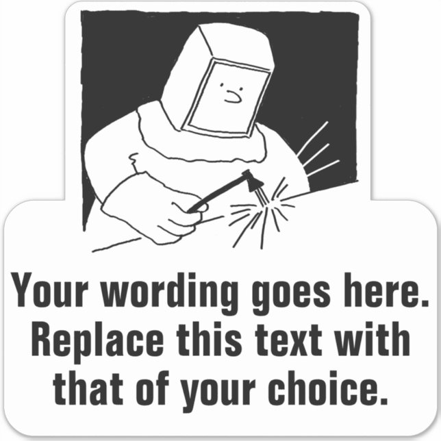 Schmied oder Welder-Werbung Aufkleber (Vorderseite)