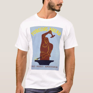 Schmied schmiedendes WPA 1940 T-Shirt