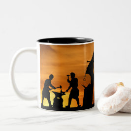 Schmied Sunset. Zweifarbige Tasse