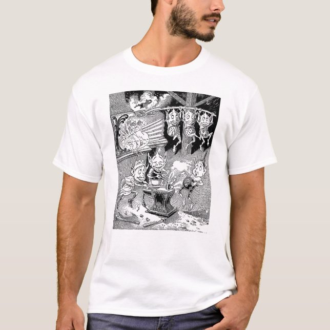 SchmiedeGnome an der Schmiede T-Shirt (Vorderseite)
