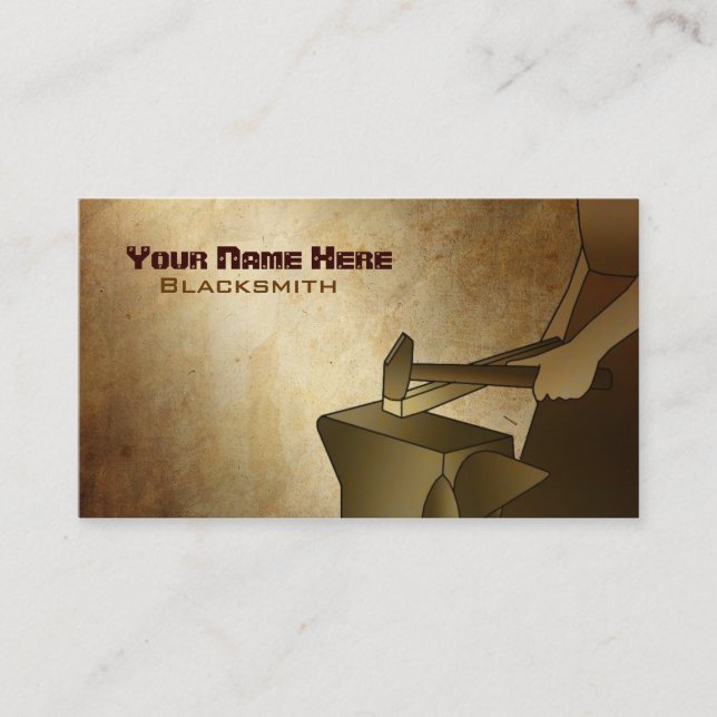 SchmiedeVisitenkarten Visitenkarte (Vorderseite)