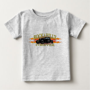 Schmierer-Rockabilly frisiertes Auto Baby T-shirt