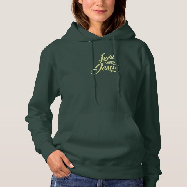 Schminken Sie Ihr Herz Zitat Sweatshirts (Vorderseite)