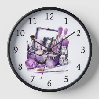 Schminktisch-Wanduhr – Glam Beauty Kosmetik Uhr