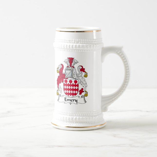 Schmirgel-Familienwappen Bierglas (Rechts)