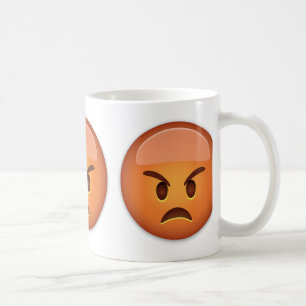Schmollendes Gesicht Emoji Kaffeetasse