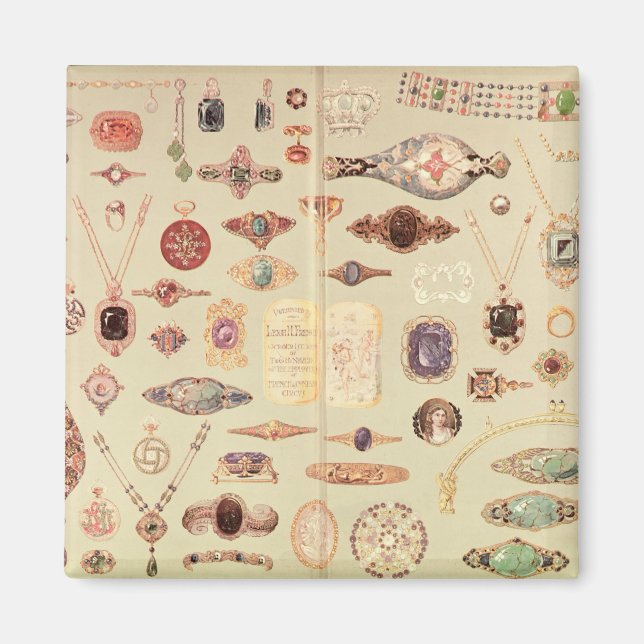 Schmuck aus dem 'Tiffany-Katalog', 1890 Magnet (Vorne)