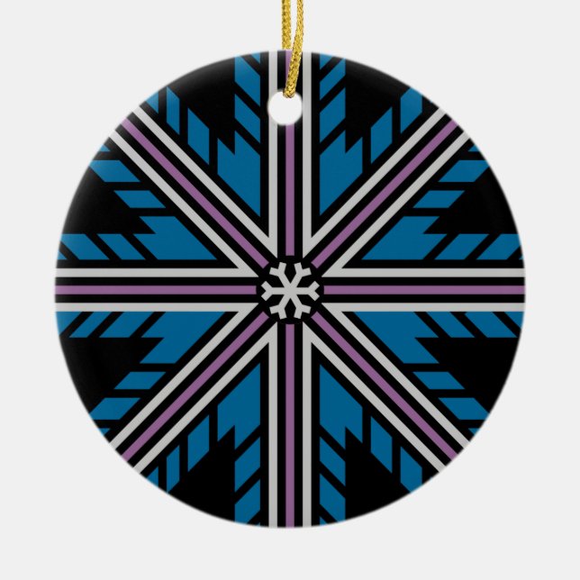 Schmuck, beidseitig keramikornament (Vorne)