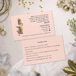 Schmuck Care Gold Drehbuch Danke Karte