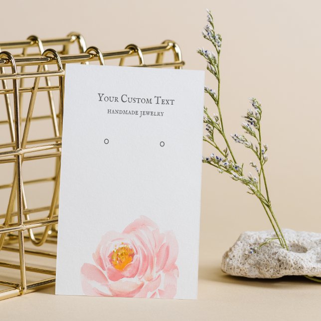 Schmuck der Blume "Pastel Pink Earring Display Car Visitenkarte (Von Creator hochgeladen)
