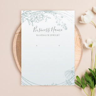 Schmuck-Display mit dem grünen Blumenkreislauf Visitenkarte