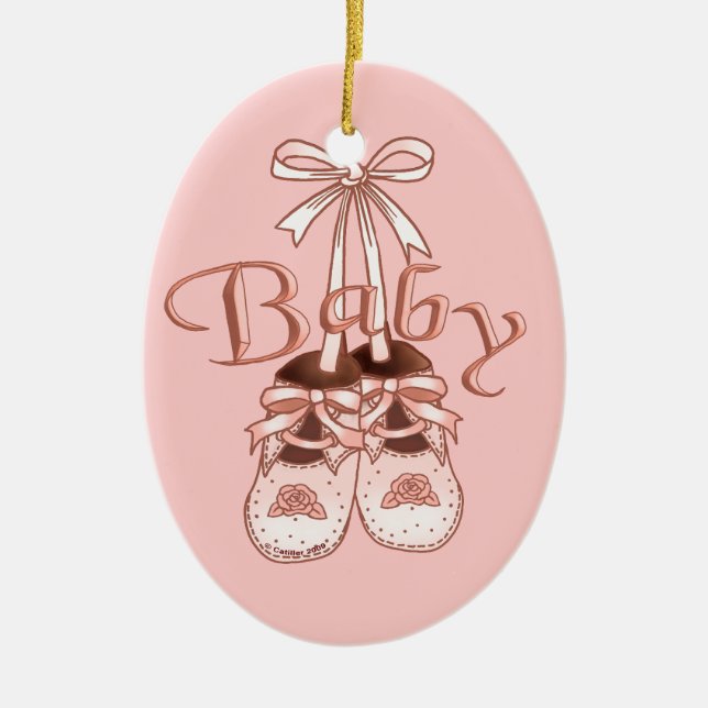 Schmuck für unsere Girl Shoes Keramik Ornament (Vorne)