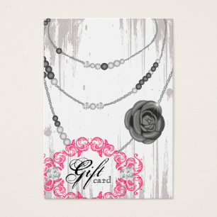 Schmuck-Geschenk-Karten-Rosen-Halsketten-Diamanten