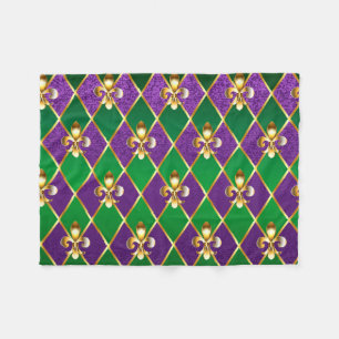 Schmuck Hintergrund Mardi Gras Fleecedecke