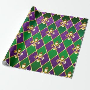 Schmuck Hintergrund Mardi Gras Geschenkpapier