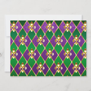 Schmuck Hintergrund Mardi Gras Save The Date