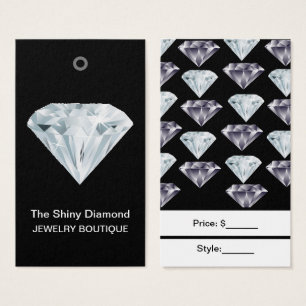 Schmuck-Preisschilder Diamant individuell ohne Bar