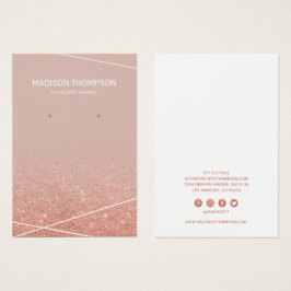 Schmuck Rose Gold Glitzer Earring Display