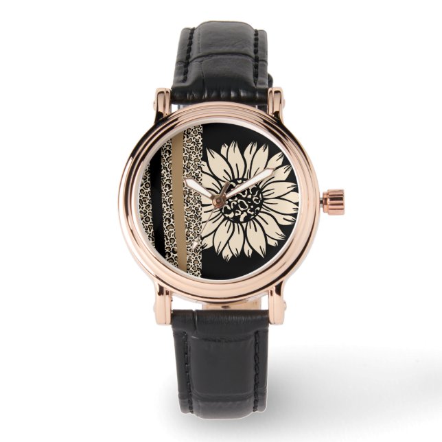 Schmuck:Sonnenblumensafari Armbanduhr (Vorderseite)