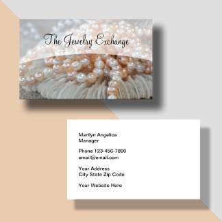 Schmuck Store Perls Thema Visitenkarte