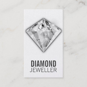 Schmuck-Visitenkarte-Diamant-Platin Visitenkarte