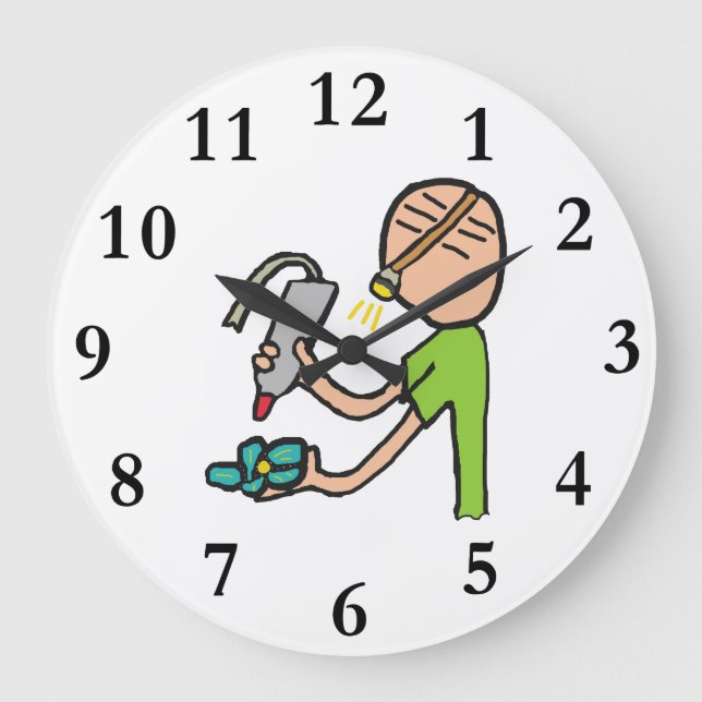 Schmuckherstellung Große Wanduhr (Vorderseite)