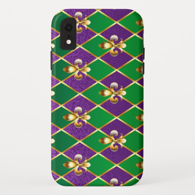 Schmuckhintergrund Mardi Gras Case-Mate iPhone Hülle (Rückseite)