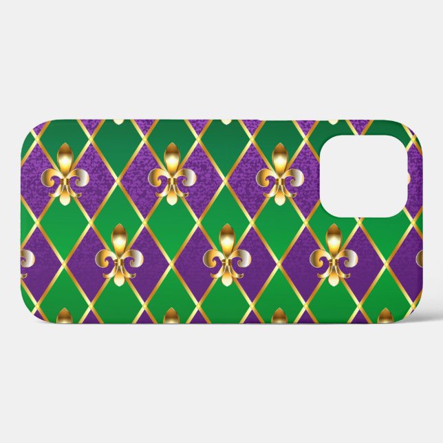Schmuckhintergrund Mardi Gras Case-Mate iPhone Hülle (Rückseite (Horizontal))