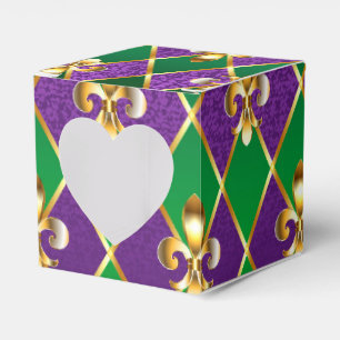 Schmuckhintergrund Mardi Gras Geschenkschachtel
