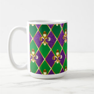 Schmuckhintergrund Mardi Gras Kaffeetasse