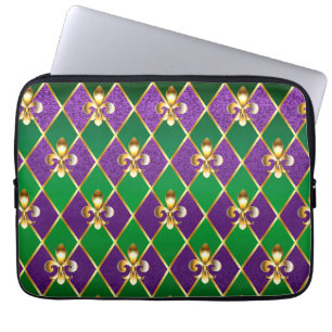Schmuckhintergrund Mardi Gras Laptopschutzhülle
