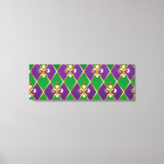 Schmuckhintergrund Mardi Gras Leinwanddruck (Vorderseite)