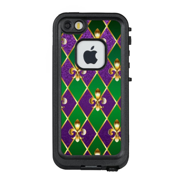 Schmuckhintergrund Mardi Gras LifeProof iPhone Hülle (Rückseite)