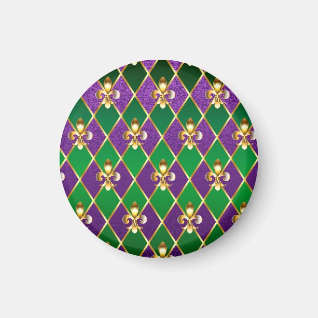 Schmuckhintergrund Mardi Gras Magnet (Vorne)