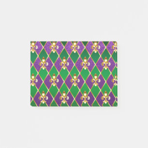 Schmuckhintergrund Mardi Gras Post-it Klebezettel