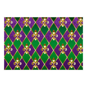 Schmuckhintergrund Mardi Gras Poster