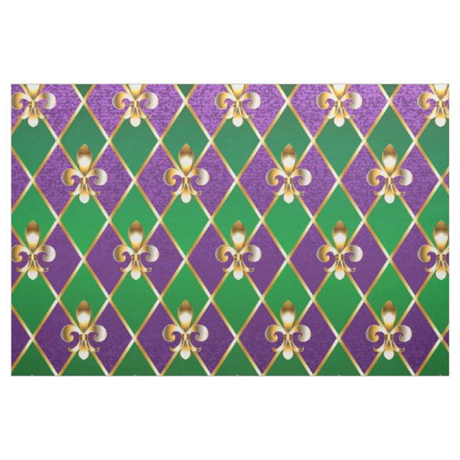 Schmuckhintergrund Mardi Gras Stoff (Yard (91,4 cm))