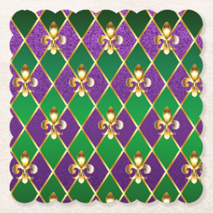 Schmuckhintergrund Mardi Gras Untersetzer