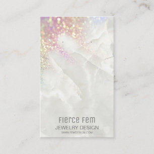 Schmuckkarte des Pastel Opal Glitzer Visitenkarte